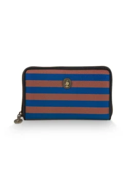 Pip Studio Lompakot*lompakko Willow Wallet Stripe 18x3x11 cm Blue