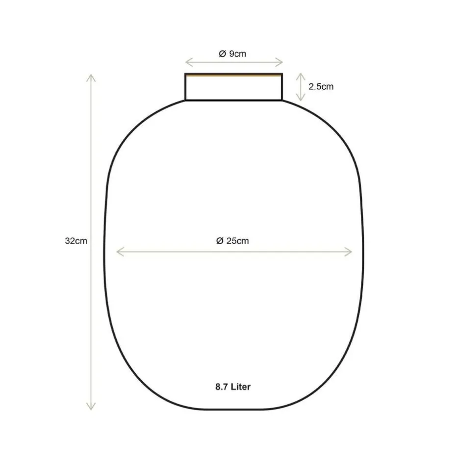 Pip Studio Maljakot Ja Ruukut*maljakko Metal Dots 32 cm White-Gold