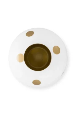 Pip Studio Maljakot Ja Ruukut*maljakko Metal Dots 32 cm White-Gold