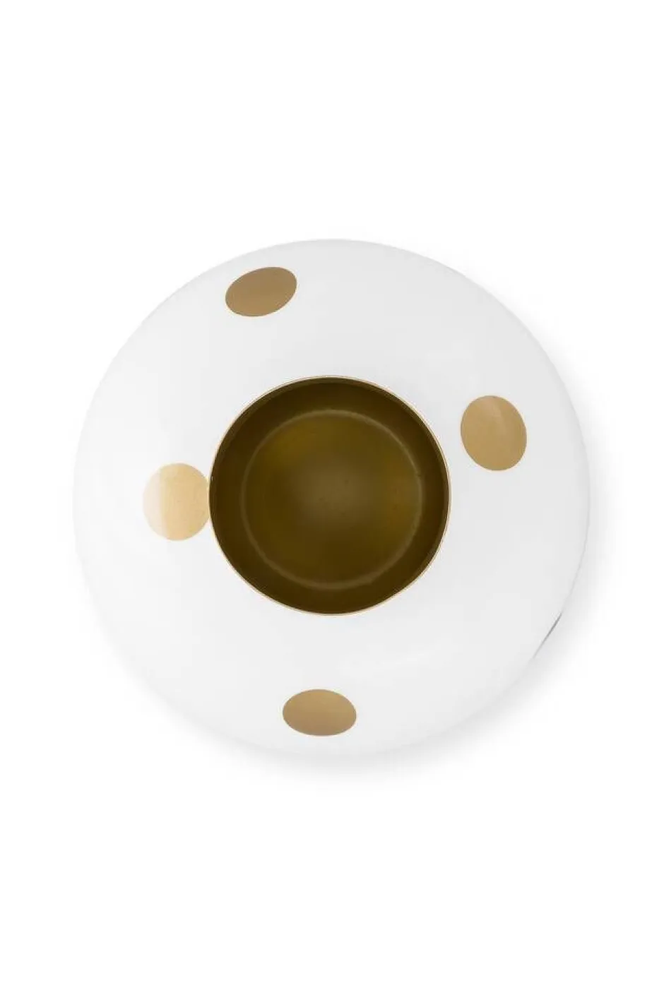 Pip Studio Maljakot Ja Ruukut*maljakko Metal Dots 32 cm White-Gold