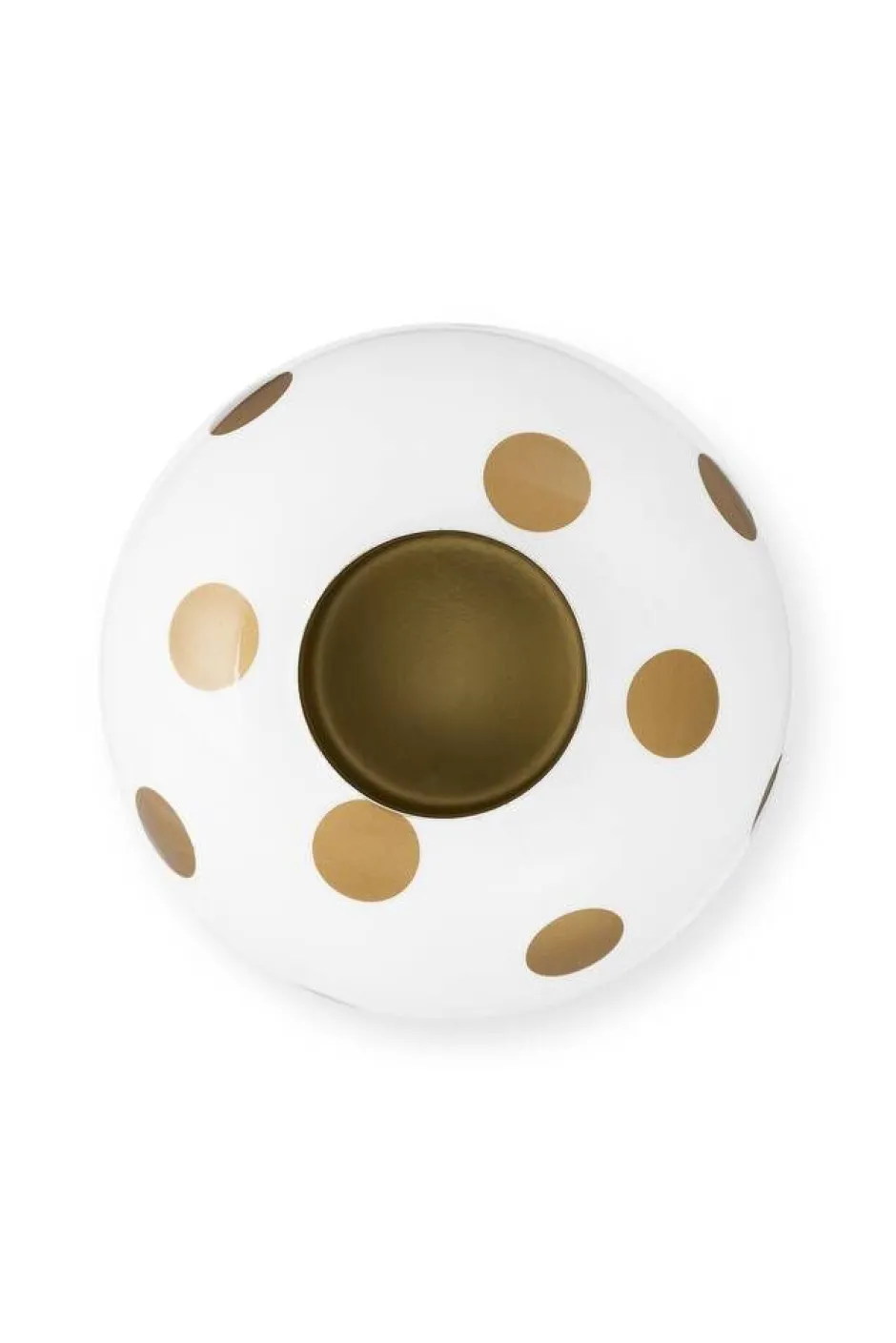 Pip Studio Maljakot Ja Ruukut*maljakko Metal Dots 23 cm White-Gold