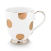 Pip Studio Astiat*muki Dot Delight 2 kpl White-Gold