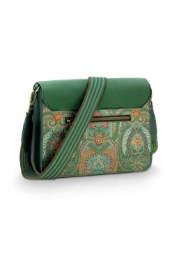 Pip Studio Laukut Ja Kassit*olkalaukku Fenna Medium Jabali Green 25x7x20 cm