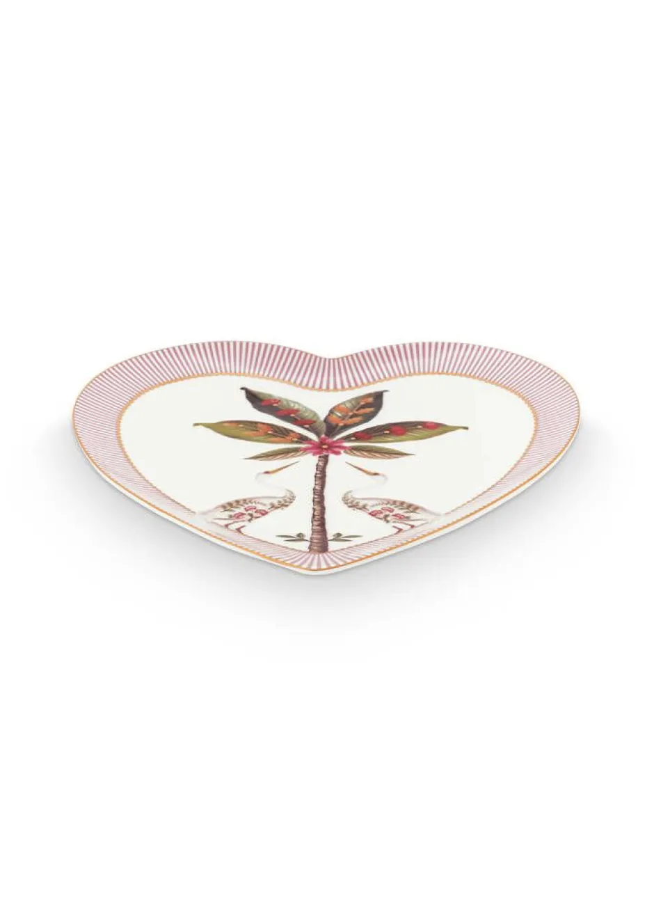 Pip Studio Astiat*sydänlautanen La Majorelle 21,5 cm 2 kpl Pink