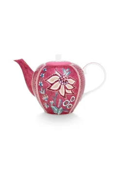 Pip Studio Juoma- Ja Baaritarvikkeet|Tarjoilu*teepannu Flower Festival 1,6 l Dark Pink