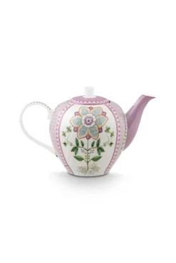 Pip Studio Juoma- Ja Baaritarvikkeet|Tarjoilu*teepannu Lily&Lotus Tiles 1,6 l Lilac