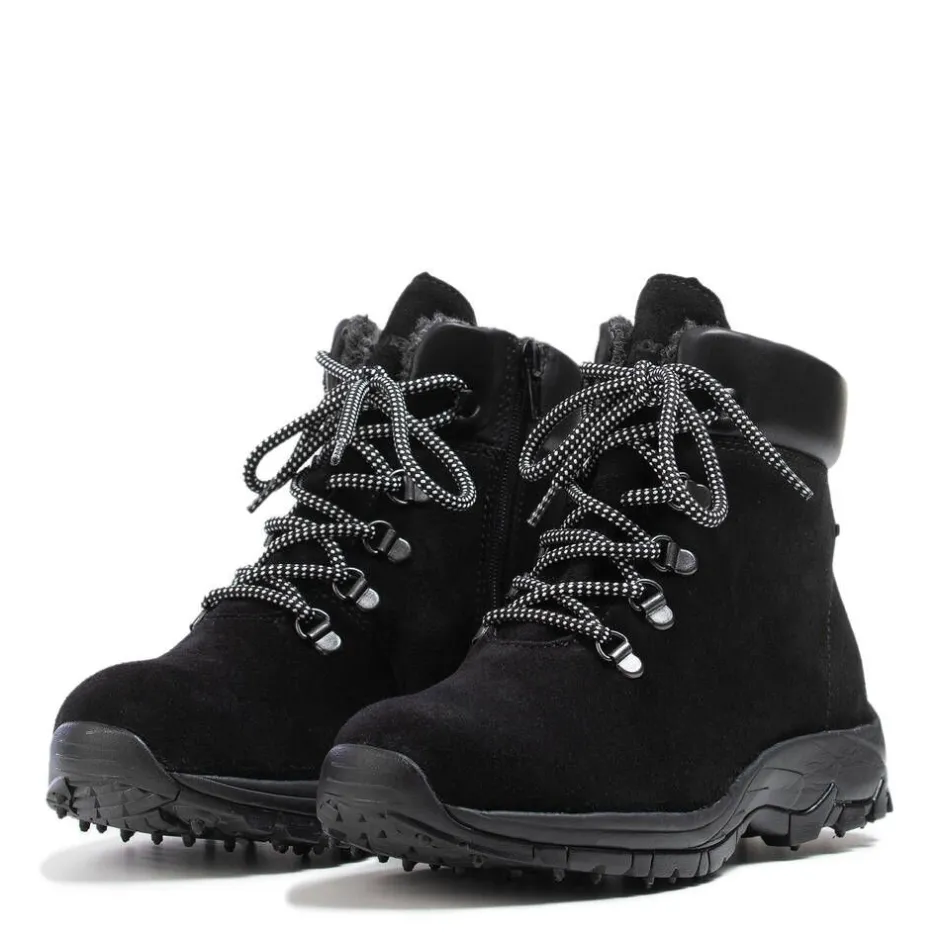 Pomar Nilkkurit*nastakengät Kaakkuri Spike 400 Black Suede / Nappa / Spike Sole