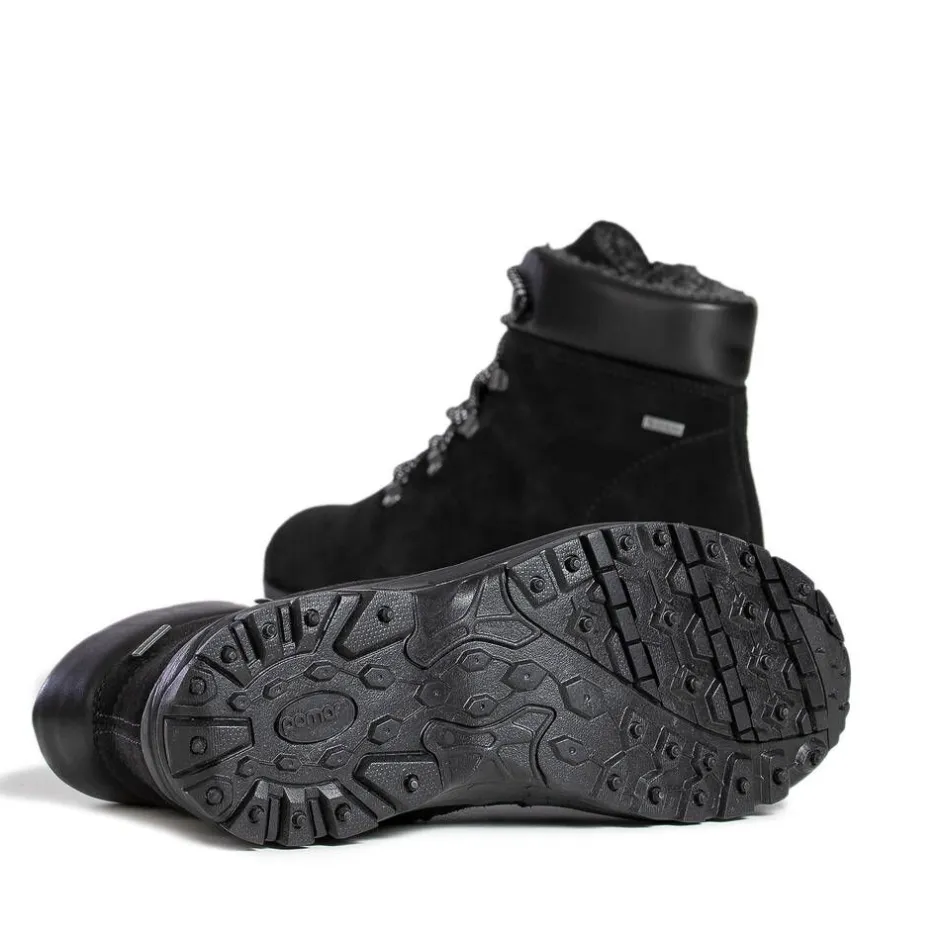 Pomar Nilkkurit*nastakengät Kaakkuri Spike 400 Black Suede / Nappa / Spike Sole