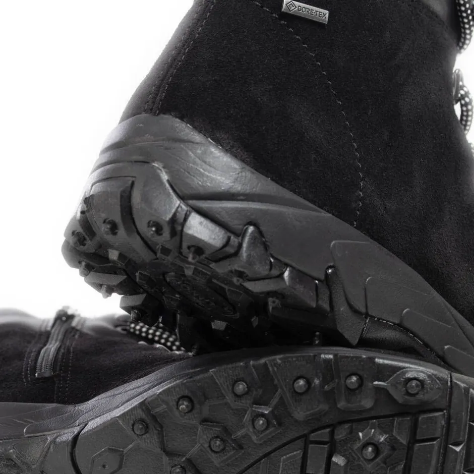 Pomar Nilkkurit*nastakengät Kaakkuri Spike 400 Black Suede / Nappa / Spike Sole