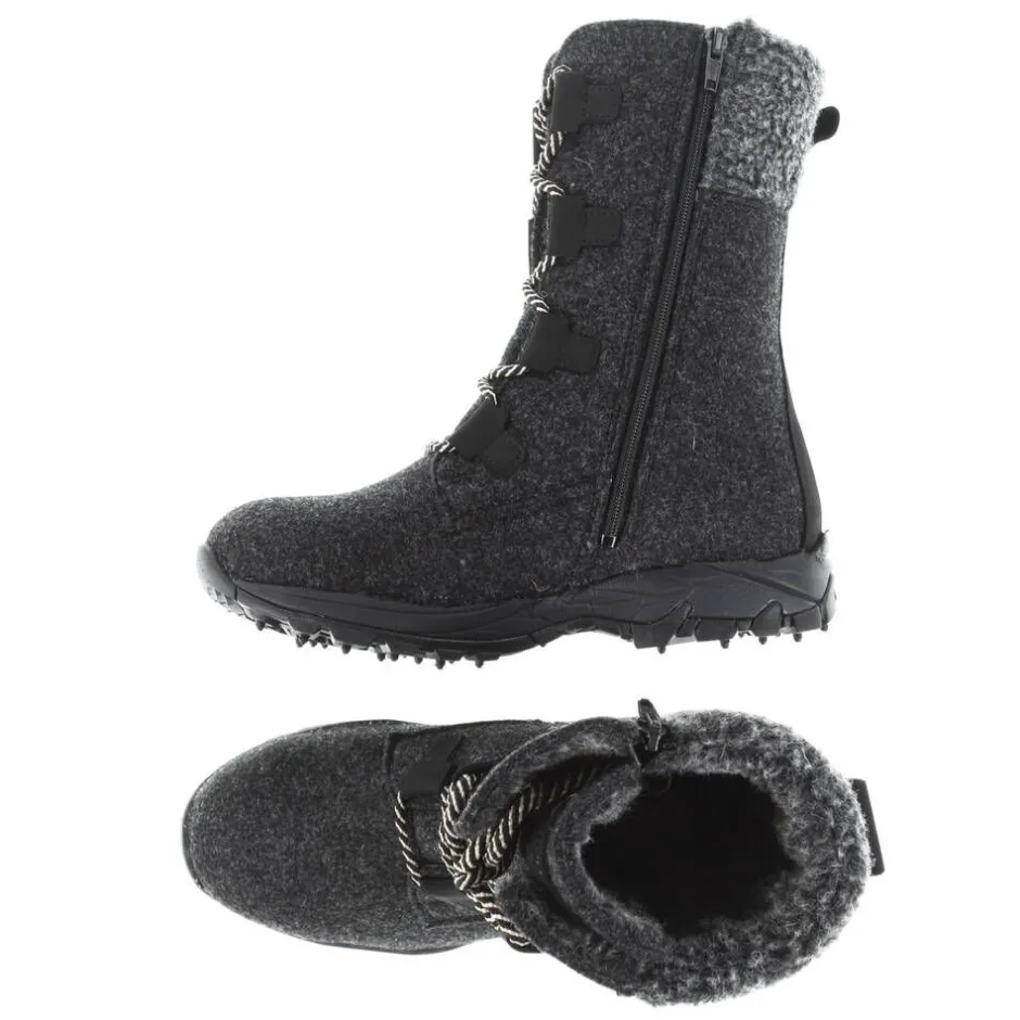 Pomar Nilkkurit*nastasaappaat Riekko 115 Granit Felt / Black Waxy Spike S
