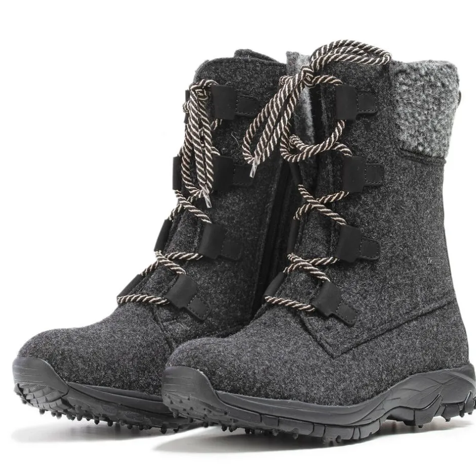 Pomar Nilkkurit*nastasaappaat Riekko 115 Granit Felt / Black Waxy Spike S