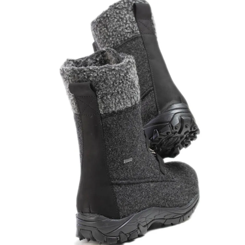 Pomar Nilkkurit*nastasaappaat Riekko 115 Granit Felt / Black Waxy Spike S