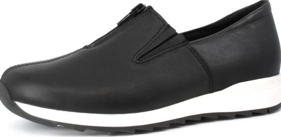 Pomar Kävelykengät*Slip-on 13447 100 Black soft nappa (White sole)