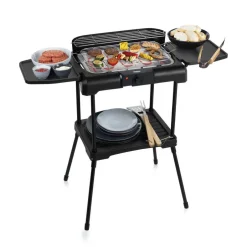 Princess Grillaus*sähkögrilli jalustalla ja sivupöydillä, 2200 W