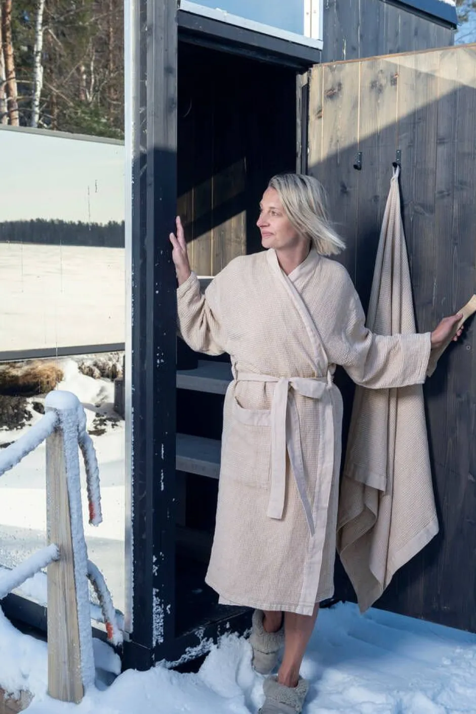 Rento Kylpyhuone- Ja Saunatekstiilit|Kylpyhuone- Ja Saunatekstiilit*Kenno kylpytakki S/M beige