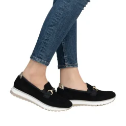 Rieker Kävelykengät*kävelykengät 49042-00 00 Schwarz / Schwarz / Lightgold