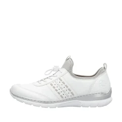 Rieker Kävelykengät*kävelykengät L3259-80 80 Weiss / Rose / Silver /Perlcloud
