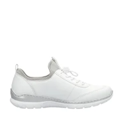 Rieker Kävelykengät*kävelykengät L3259-80 80 Weiss / Rose / Silver /Perlcloud