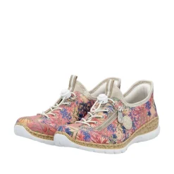 Rieker Kävelykengät*kävelykengät N42V3-90 90 Rosa-Jungle / Ginger