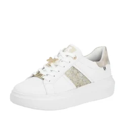 Rieker R-Evolution Tennarit Ja Sneakerit*sneakerit W1202-82 82 Weiss / Muschel / Gold-Silber