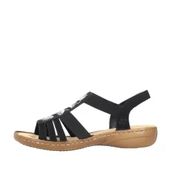 Rieker Sandaalit*sandaalit 60875-00 00 Schwarz