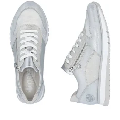 Rieker Tennarit Ja Sneakerit*sneakerit 49003-91 91 Silver / Weiss-Silber / Argento / Fog-Silver / Silver