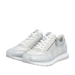Rieker Tennarit Ja Sneakerit*sneakerit 49003-91 91 Silver / Weiss-Silber / Argento / Fog-Silver / Silver