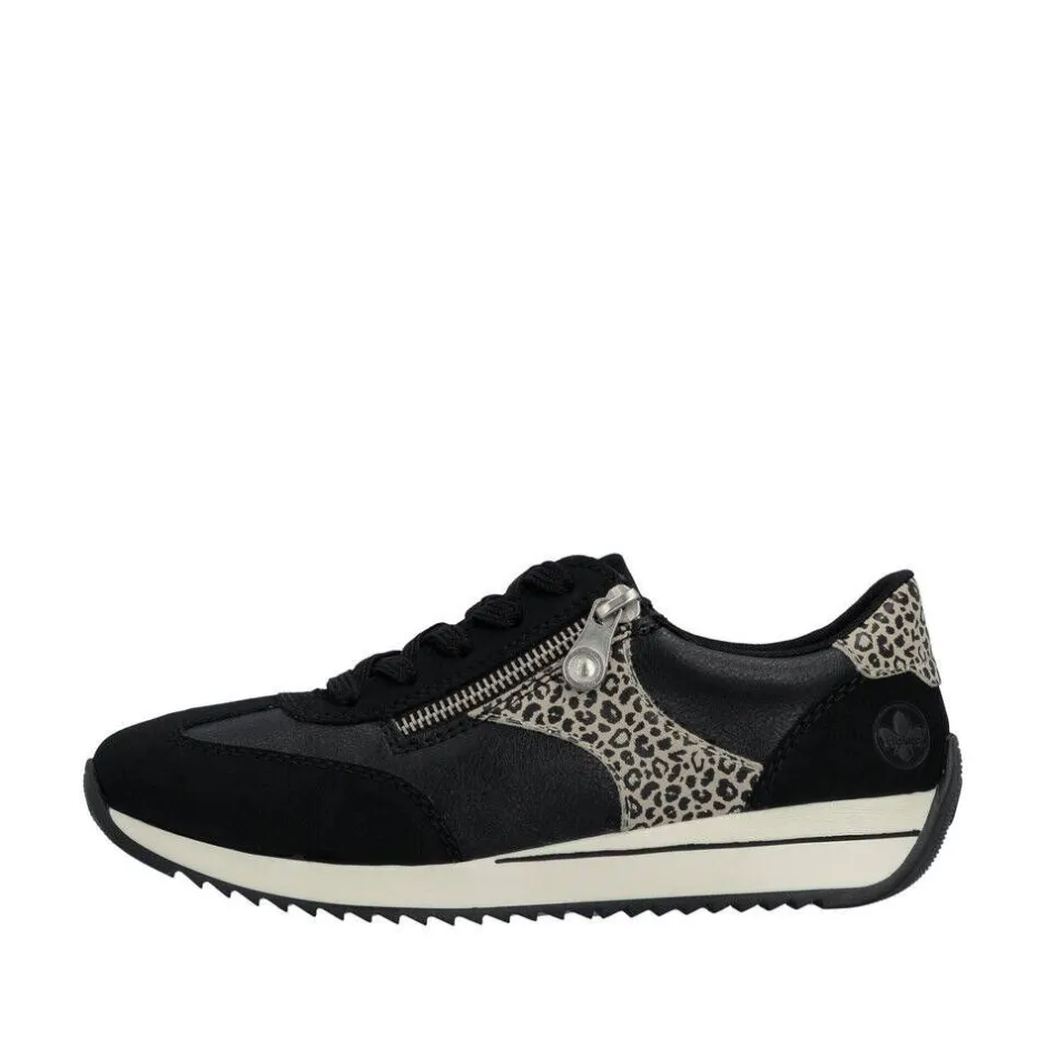 Rieker Tennarit Ja Sneakerit*sneakerit N1210-00 00 Schwarz / Schwarz / Ginger