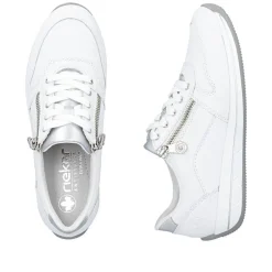 Rieker Tennarit Ja Sneakerit*sneakerit N1100-81 81 Weiss / Weiss / Silver