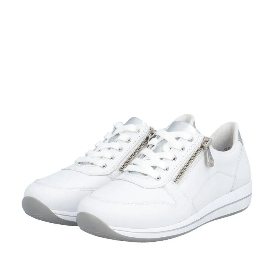 Rieker Tennarit Ja Sneakerit*sneakerit N1100-81 81 Weiss / Weiss / Silver