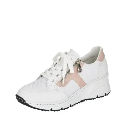 Rieker Tennarit Ja Sneakerit*sneakerit N6303-80 80 Weiss/Hartweiss/Rose