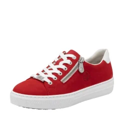 Rieker Tennarit Ja Sneakerit|Kävelykengät*tennarit L59L1-33 Scarlet Weiss Flamme 33 Scarlet/weiss/flamme