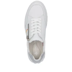 Rieker Tennarit Ja Sneakerit|Kävelykengät*tennarit N1313-80 Weiss Silber 80 Weiss/silber/weiss