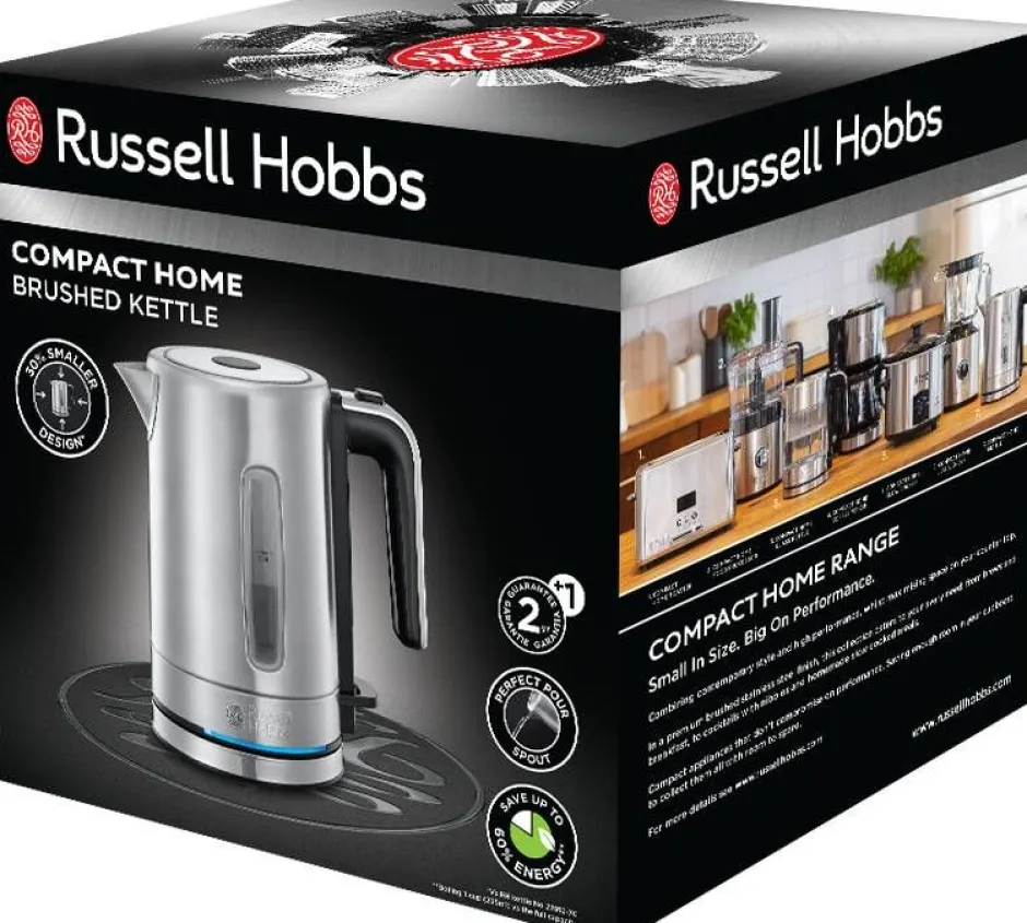 Russell Hobbs Kahvi Ja Kuumat Juomat*vedenkeitin Compact Home 24190-70 teräs