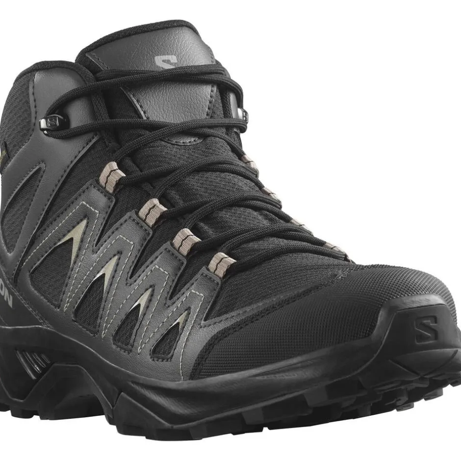 Salomon Vaellus- Ja Metsästyskengät|Retkeilykengät*vaelluskenkä X Braze Mid GTX M Black/Phantom/Vintage Khaki