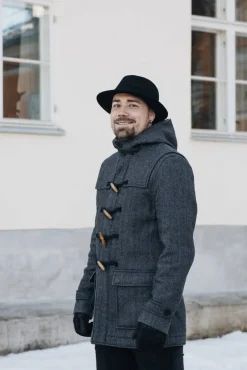 Salon lakkitehdas Hatut, Huivit Ja Käsineet*huopahattu Jouni Crush Earflaps MUSTA