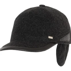 Salon lakkitehdas Hatut, Huivit Ja Käsineet*lippis Pax 1 Gen Wool Anthracite MUSTA