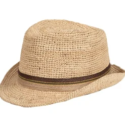 Salon lakkitehdas Hatut, Huivit Ja Käsineet*hattu Raffia Trilby Crochet Olki