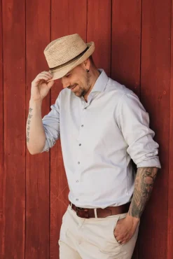 Salon lakkitehdas Hatut, Huivit Ja Käsineet*hattu Raffia Trilby Crochet Olki