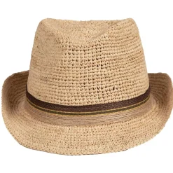 Salon lakkitehdas Hatut, Huivit Ja Käsineet*hattu Raffia Trilby Crochet Olki