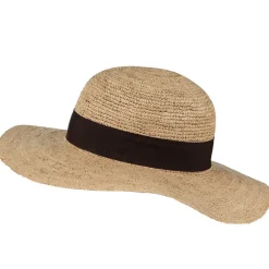 Salon Hatut Ja Pipot*olkihattu Straw Hat Raffia Crochet BEIGE
