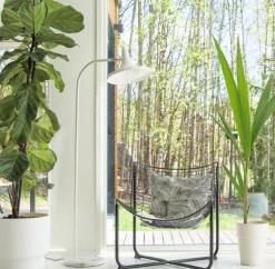 Sessak Sisustusvalaisimet*designlattiavalaisin Lakki valkoinen / marmori