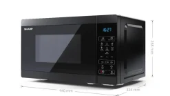 Sharp Mikroaaltouunit*mikro YC-MS02E-B musta