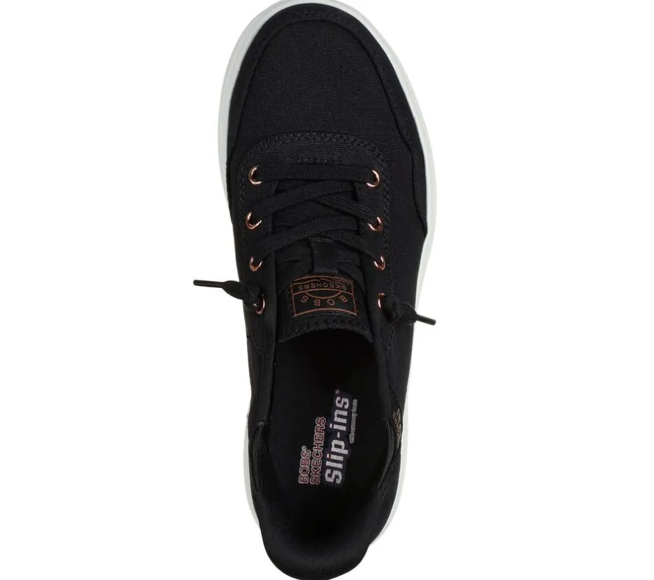 Skechers Kangaskengät*kangaskengät Womens Bobs Skipper Slip-Ins BLK BLK Black