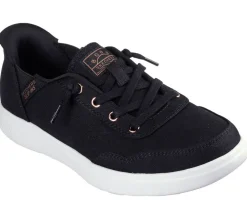Skechers Kangaskengät*kangaskengät Womens Bobs Skipper Slip-Ins BLK BLK Black