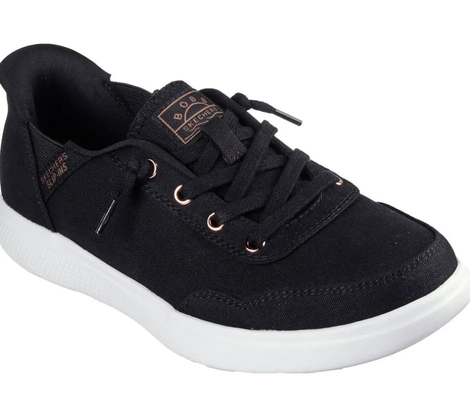 Skechers Kangaskengät*kangaskengät Womens Bobs Skipper Slip-Ins BLK BLK Black
