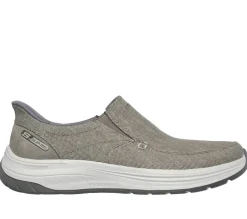 Skechers Kangaskengät*kangaskengätTPE Decklan - Dual Gore Canvas Slip-Ins TPE Taupe