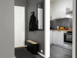 Smartstore Paperikorit Ja Roska-Astiat|Säilytyskorit Ja Laatikot*Collect 46 L Slim musta vanerikannella