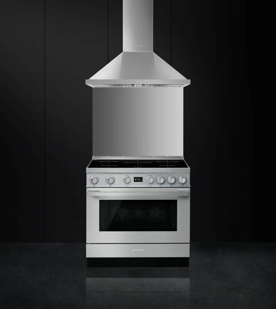 Smeg Uunit Ja Liedet*induktioliesi monitoimiuunilla CPF9IPX Portofino teräs