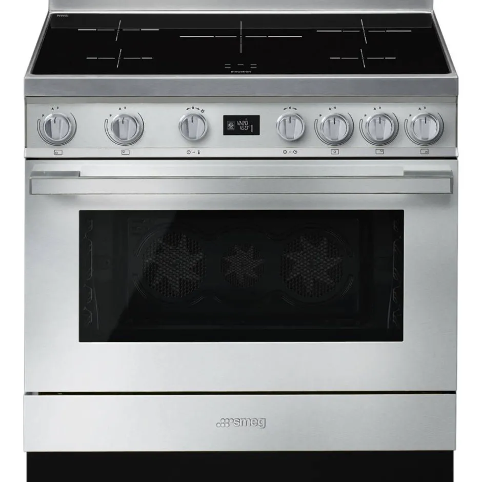Smeg Uunit Ja Liedet*induktioliesi monitoimiuunilla CPF9IPX Portofino teräs